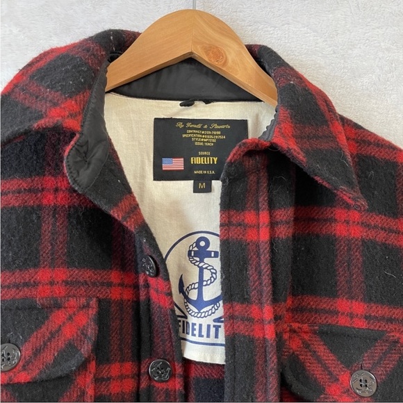 Fidelity men’s thick wool shirt jacket - Picture 3 of 6